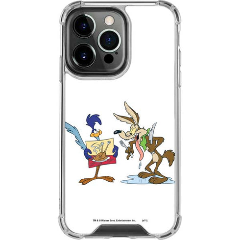 Looney Tunes Road Runner Wile E Coyote Food iPhone 16 Pro Clear Case
